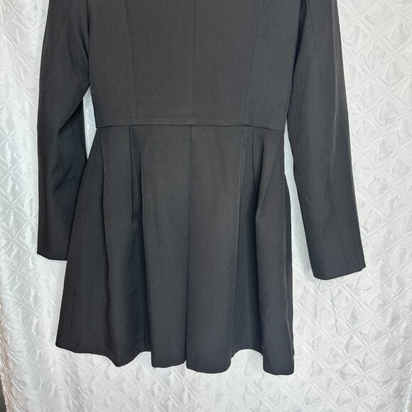 Dark Academia Whimsigoth NWT AEL AmyEnjoyLife black blazer mini dress, M - Picture 5 of 9
